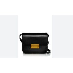 LOEFFLER RANDALL Desi smooth leather small crossbody bag - BLACK